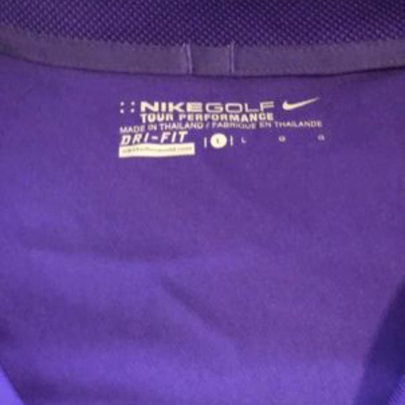 NIKE Golf Dri-Fit Polo , purple , Large - Picture 2 of 2